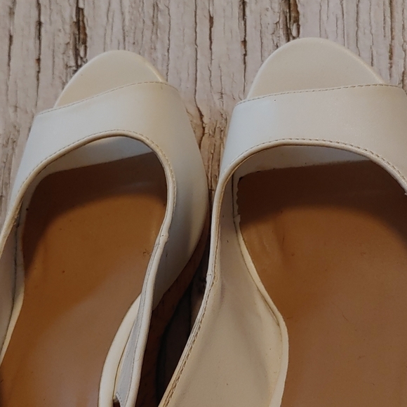 Chateau White leather platforms shoes slip ons women size 38 - Picture 12 of 15